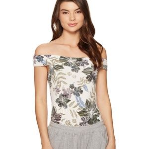 Free People Floral Bodysuit Women Size X Small New
